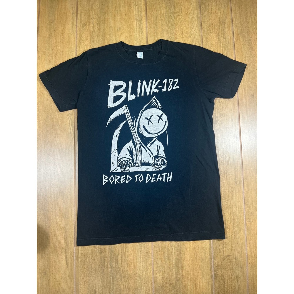 Blink 182 Bored to Death Black T-Shirt Band Tee‎ Music Graphic